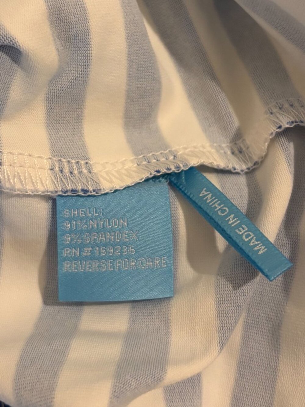 J.McLaughlin - Girls Blue/White Striped Dress - Size 6 - Picture 5 of 5